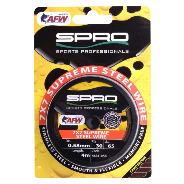 Spro 7x7 Supreme Steel Wire (4m) 1 Spro 7x7 Supreme Steel Wire (4m)