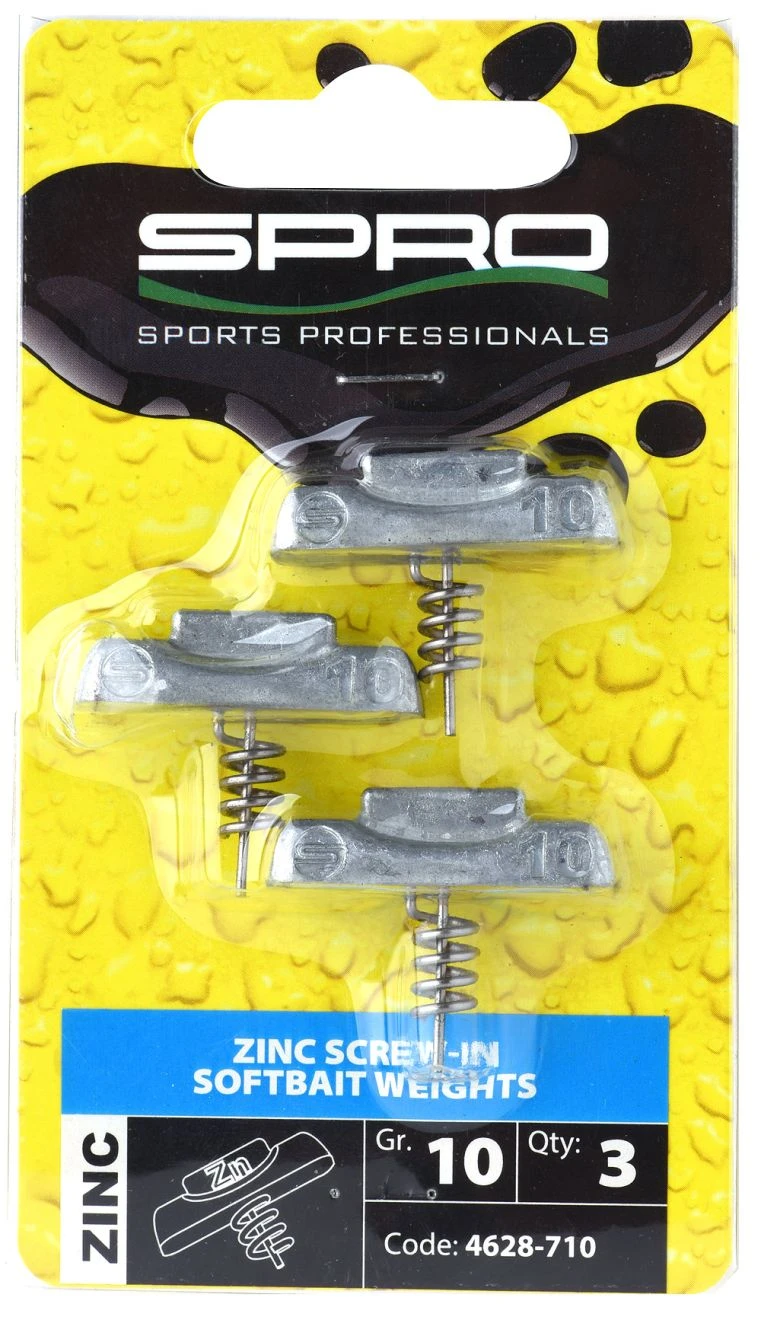 Spro Zinc Screw-In Softbait Weights (3 Pieces) 4 Spro Zinc Screw-In Softbait Weights (3 Pieces) - Image 4