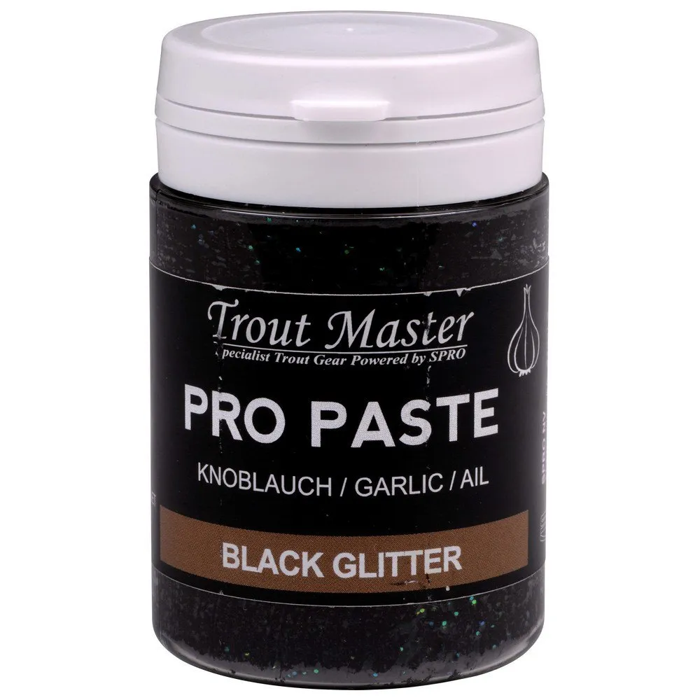 Spro Black Glitter Pro Paste Garlic Groundbait 1 Spro Black Glitter Pro Paste Garlic Groundbait